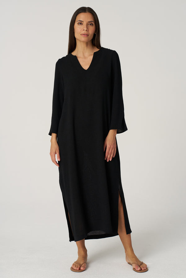 Crepe Gauze Maxi Dress