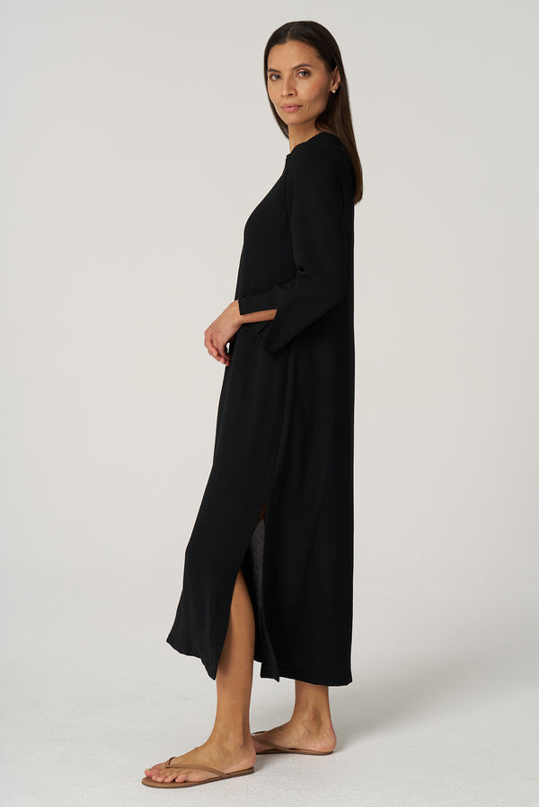 Crepe Gauze Maxi Dress