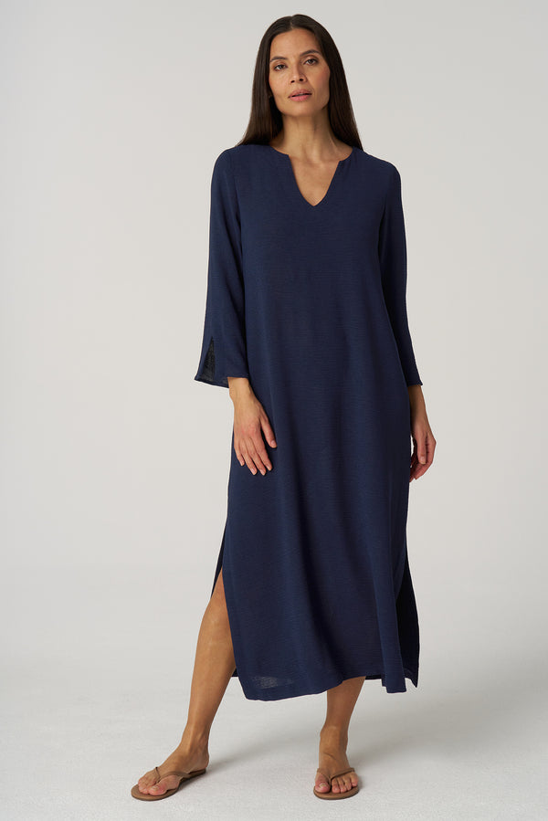 Crepe Gauze Maxi Dress