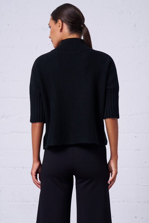 Funnel Neck Dolman Sweater