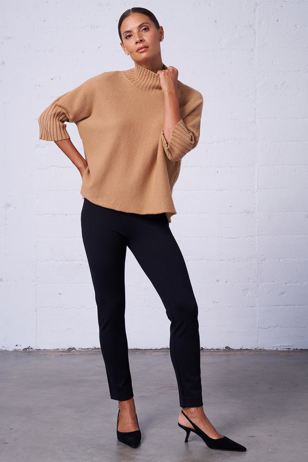 Funnel Neck Dolman Sweater