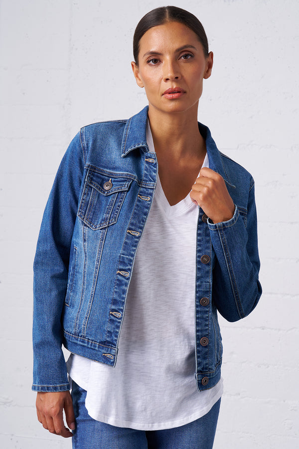 Classic Stretch Denim Jacket