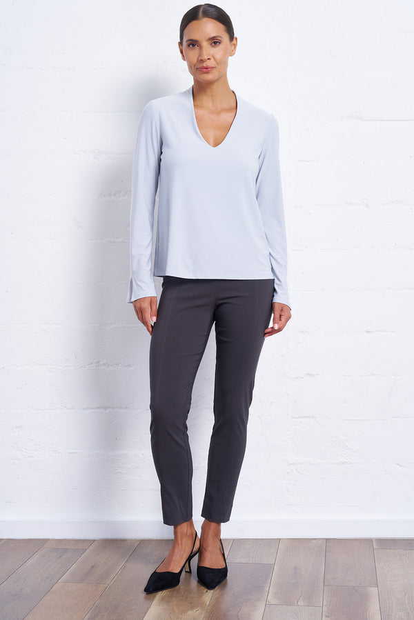 Luxe Stretch Long Sleeve V-Neck