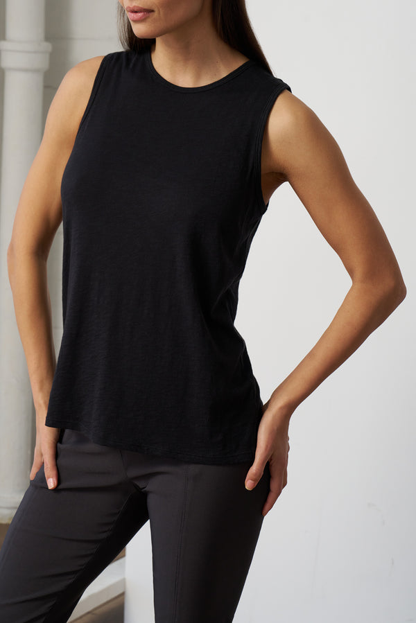 Slub Jersey Sleeveless Tee