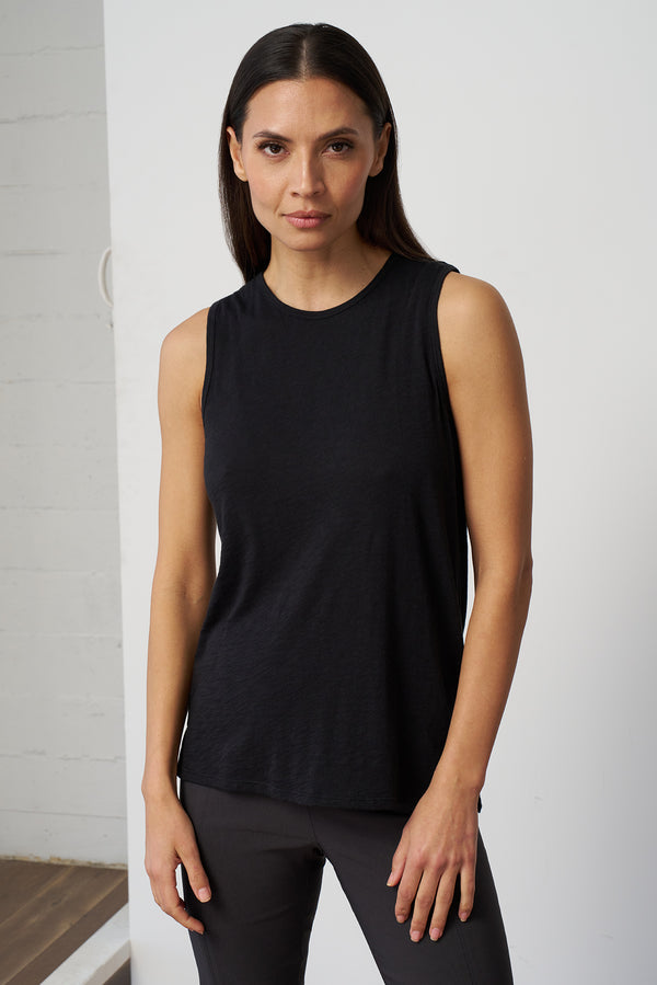 Slub Jersey Sleeveless Tee