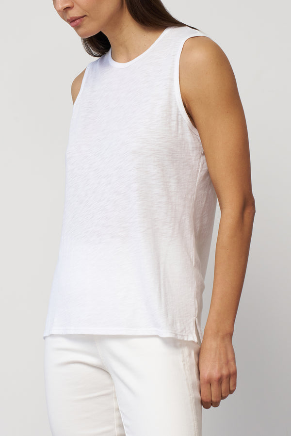 Slub Jersey Sleeveless Tee